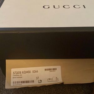 Gucci platform sandals size 37(7) tan/wine